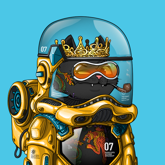 Mars Cat in Spacesuit #564